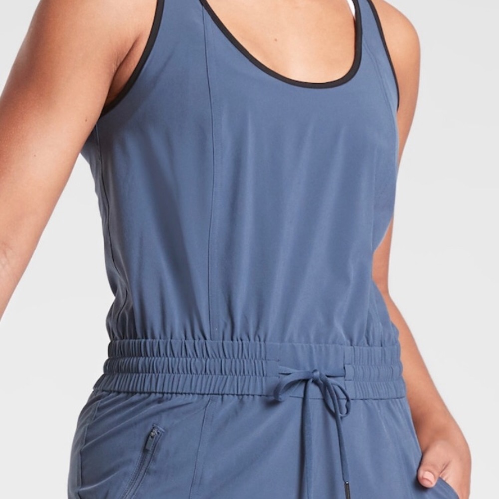 Athleta Unbound Jumpsuit Iron Blue NWOT Small - Picture 4 of 7
